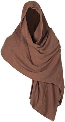 القرون الوسطى عباءة عصر النهضة زي وشاح شال القلنسوة هود الرقبة مقنعين قبعة شامان التفاف عباءة شامان هالوين حفلة الرأس in Kuwait