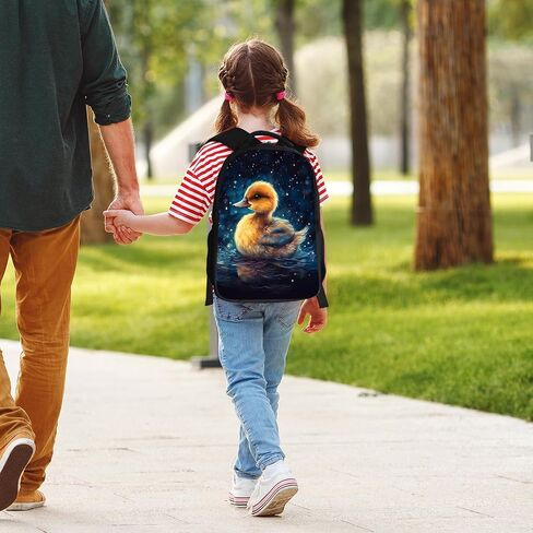 حقيبة ظهر على شكل بطة لطيفة على شكل بطة صغيرة للكتب المدرسية، حقائب كتب للأطفال من Kawaii Ducky للأولاد والبنات الابتدائية الابتدائية، حقيبة كتب مقاس 16 بوصة مع مقصورتين رئيسيتين in Saudi Arabia