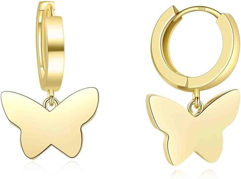 أقراط فراشة ToHeart 14K للنساء خفيفة الوزن وبسيطة أقراط فراشة ذهبية للنساء/الفتيات هدايا مختارة يدويًا لعيد ميلاد Bff in Kuwait