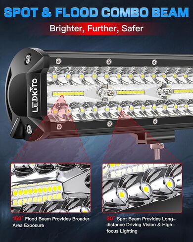 شريط إضاءة LED مقاس 20 بوصة ومجموعة أغطية LED مقاس 4 بوصات مكونة من قطعتين مع 16AWG 3 أسلاك لتسخير الأسلاك ومفتاح هزاز للطرق الوعرة وشريط إضاءة للطرق الوعرة وضوء عمل كومبو لبقعة الفيضانات من أجل Je-ep Pickup UTV Truck Tractor in Saudi Arabia
