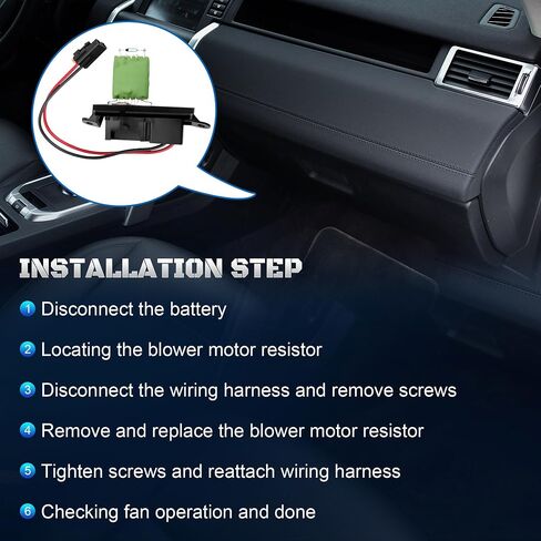 89019089 HVAC Blower Motor Fan Resistor Compatible with 1999-2007 Chevy Silverado GMC Sierra,2000-2006 GMC Yukon XL,2002-2006 Cadillac Escalade Replaces 973-004,89018597,22807122 in Saudi Arabia