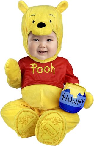 Spirit Halloween Winnie the Pooh Baby Costume | Officially Licensed | Disney | Winnie the Pooh Cosplay | Group Costume in Saudi Arabia