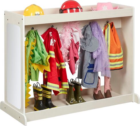 ECR4Kids Streamline Dress-Up Island, Costume Organizer, Natural in Saudi Arabia