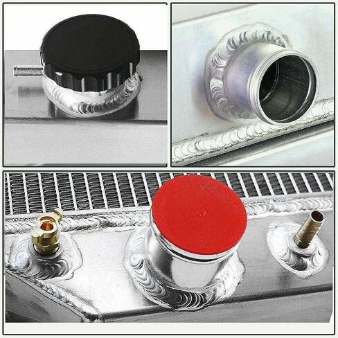 DPI433 4 صف مشعاع ألومنيوم لـ 1966-1979 فورد F100 F150 F250 F350 F500 برونكو الشاحنات V8 CC433 CU433 المبرد 1967 1968 1973 1974 1975 1976 1977 1978 1979 67 68 69 72 74 أسفل مشعات التدفق in Saudi Arabia