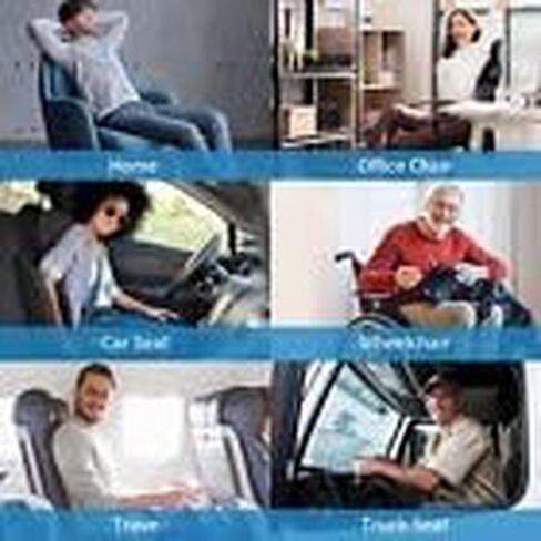 Tailbone Pain Relief Seat Cushion, Cooling Gel Seat Cushion - for Office Chairs, Car Seat, Wheelchair Sitting Cushion (Blue) in Saudi Arabia