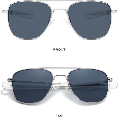 Gtand Vintage Military Style Pilot Aviator Sunglasses For Men Women Metal Sun Glasses Bayonet Temples 54mm in Saudi Arabia