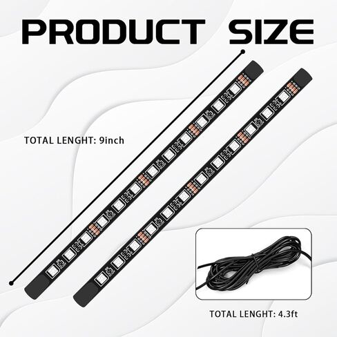 ضوء السيارة الداخلي، شريط إضاءة محيط LED للسيارة، أضواء جو داخلي نيون، منفذ USB 12 فولت، مصباح ديكور داخلي للسيارة تحت لوحة القيادة (USB+أزرق) in Saudi Arabia
