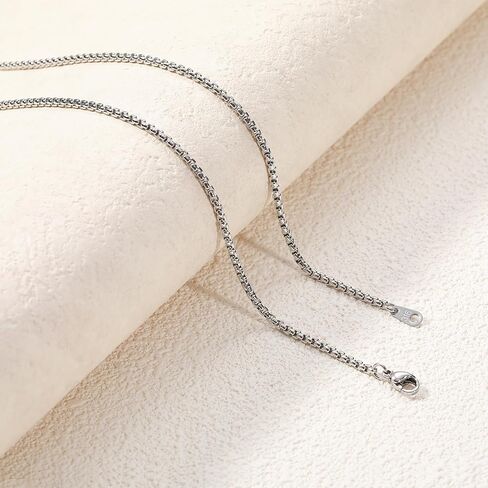 Stainless Steel Rolo Chain Necklace for Men Silver/Gold/Black Chain Necklaces Jewelry Gift for Women 2mm/3mm/4mm/5mm Rolo Chain Lengths 16-30 inches in Saudi Arabia