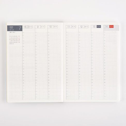 كتاب Hobonichi Techo Cousin Avec [اليابانية/A5/مخطط شهري يومي/بداية يوليو 2024/بداية الاثنين/6 أشهر × كتاب واحد] in Saudi Arabia
