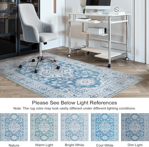 36"x48" Office Chair Mat for Hardwood and Tile Floor, Ant-Slip Computer Chair Mats for Rolling Chair, Under Desk Rug for Rolling Chair, Large Anti-Slip Floor Protector for Home Office in Kuwait