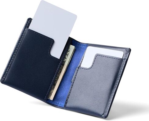 محفظة Bellroy رفيعة (جلد فاخر، محفظة جيب أمامي، تصميم رفيع ثنائي الطي، تحمل من 4 إلى 12 بطاقة، وتخزين الملاحظات المطوية) in Kuwait