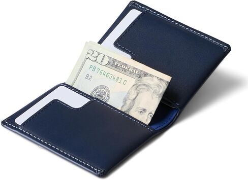 محفظة Bellroy رفيعة (جلد فاخر، محفظة جيب أمامي، تصميم رفيع ثنائي الطي، تحمل من 4 إلى 12 بطاقة، وتخزين الملاحظات المطوية) in Kuwait