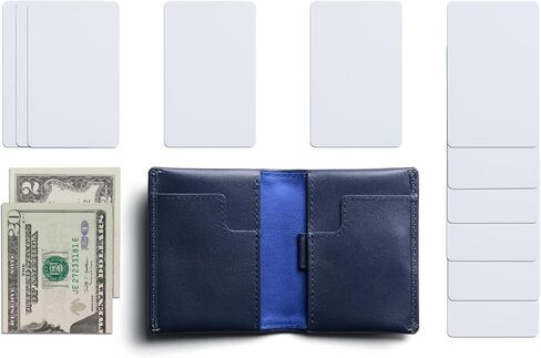 محفظة Bellroy رفيعة (جلد فاخر، محفظة جيب أمامي، تصميم رفيع ثنائي الطي، تحمل من 4 إلى 12 بطاقة، وتخزين الملاحظات المطوية) in Kuwait