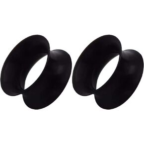 Silicone Ear Tunnels 2Pcs Ultra Thin Double Flared Ear Gauges Plugs Expander Piercing Jewelry Size 6MM-20MM