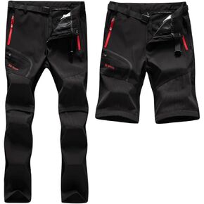 Men's Convertible Hiking Pants Zip Off Lightweight Quick Dry Outdoor Waterproof Tactical Cargo Work Pants Camping in Kuwait