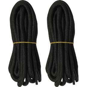B&Q 2 Pairs Heavy Duty Round Boot Laces Shoelaces for Hiking Walking Construction Safety Work Boots Shoes