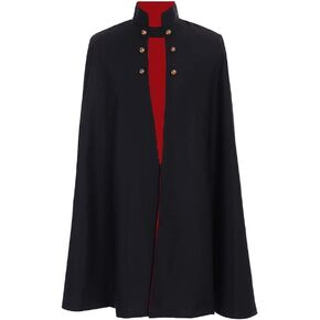 1791's lady Wirt Costume Mantle Men's Vampire Cosplay Cape Cloak for Halloween