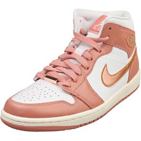NIKE Jordan 1 Mid Women Red Stardust/Metallic Copper FB9892-670 10