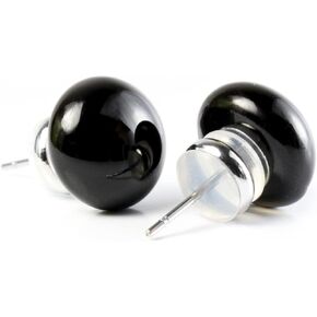 Recycled Vintage Handmade Glass Stud Earrings