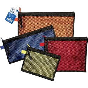 Alvin, EB4, Everything Bag Set, Mesh Pouches - 4 Pieces, Assorted Sizes