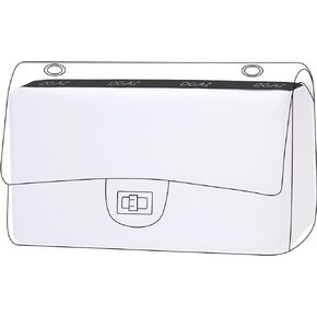 DGAZ Bag Pillow Shaper Insert for Chanel 2.55 Bags, Silky Pillow Shaper for Luxury Handbags（White,Mini 20）