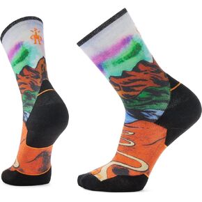 Smartwool Women's Trail Run Targeted Cushion Singletrack Print Crew Socks