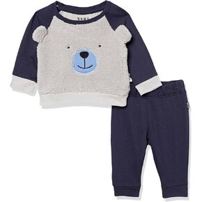 DKNY unisex-baby 2pc PantBaby and Toddler T-Shirt Set