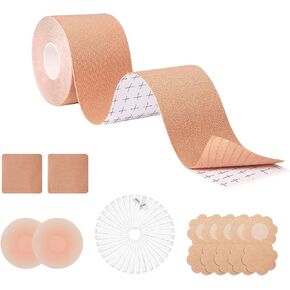 TopBine Boob Tapes,Boobytape for Breast Lift,Adhesive Breast Tape, Invisible Chest Lift Tape Sticky Boobs Adhesive Tape
