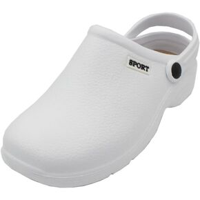 Sport Men's Solid Slingback Black Garden Clogs