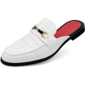 MHB Men's Mule Stylish Backless Slip-On Loafer Casual Dress Sandal Shoes Fashionable Slipper for Men Plus Size 7-13