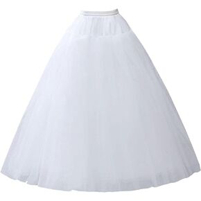 Women's Petticoat Crinoline for Wedding Dresses A-line 4 Layers Ball Gown Slips