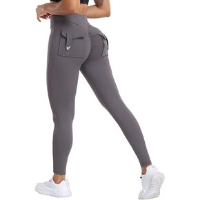 JOJOANS Cargo Leggings with Pockets for Women High Waisted Yoga Workout Pants