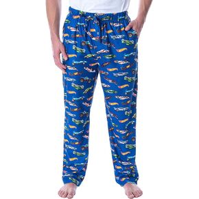 Hot Wheels Cars Adult Men's Allover Die-Cast Cars Print Loungewear Sleep Pajama Pants