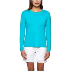 Hang Ten Womens Long Sleeve Rashguard with UPF 50+