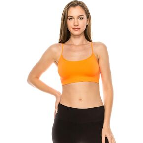 Kurve American Made Basic Crop Tank Top Bra Cami, UV Protective Fabric UPF 50+ (Made with Love in The USA)