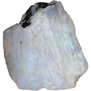 GEMHUB Raw Moonstone Stone 26.50 Carat Rainbow Moonstone Gem Stone, Rough Moonstone Gemstone, Raw Loose Gemstone