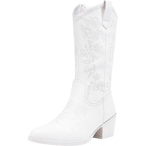Vepose Women's 9803 Embroided Cowboy Boots Point Toe Cowgirl Boots for Women in Kuwait