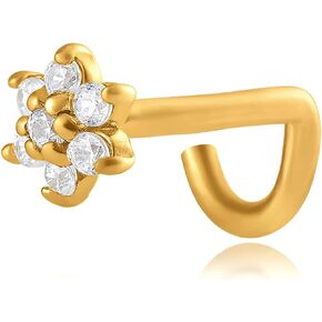 Amazon Collection 14k Gold Nose Pin