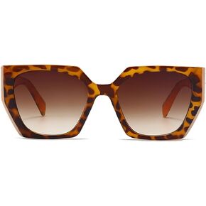 نظارات شمسية عصرية من HJSTES للنساء والرجال بإطار مربع سميك كبير الحجم مع حماية من الأشعة فوق البنفسجية in Kuwait