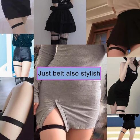 Adjustable Size Thigh Garter Belt,Multipurpose Choker, High Elastic Garter DIY Belt in Saudi Arabia