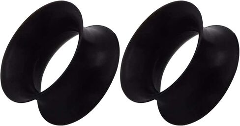 سيليكون الأذن الأنفاق 2 قطعة رقيقة جدا مزدوجة متوهج الأذن مقاييس المقابس المتوسع ثقب المجوهرات حجم 6 مللي متر-20 مللي متر in Kuwait