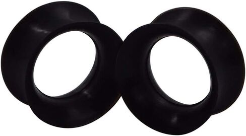 سيليكون الأذن الأنفاق 2 قطعة رقيقة جدا مزدوجة متوهج الأذن مقاييس المقابس المتوسع ثقب المجوهرات حجم 6 مللي متر-20 مللي متر in Kuwait