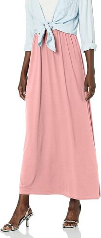 Star Vixen Women's Petite Modest Soft Dty Knit Pull-on Maxiskirt in Saudi Arabia