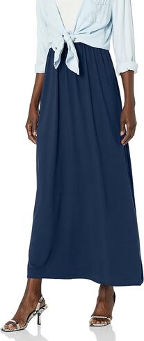 Star Vixen Women's Petite Modest Soft Dty Knit Pull-on Maxiskirt in Saudi Arabia