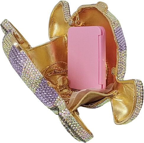 HUANG ZHUANG Cute Sweet Candy Clutch Purse Crystal Evening Bag Luxury Handbag for Prom Cocktail Party Banquet in Kuwait