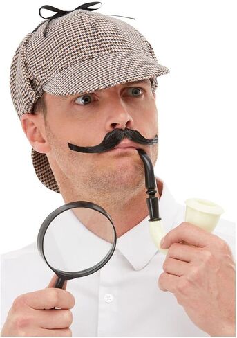 Smiffys 50990 Detective Kit, Men, Multi-Colour, One Size in Saudi Arabia