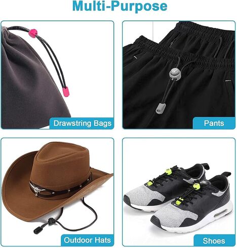 16 Pcs Shoelace Locks and 16 Pcs Clips with 4 Pairs of No Tie Shoelaces in Saudi Arabia