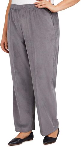Alfred Dunner Women's Plus Size Classic Regular (Medium) Length Cord Pant in Kuwait