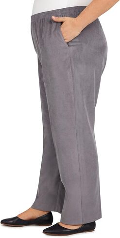 Alfred Dunner Women's Plus Size Classic Regular (Medium) Length Cord Pant in Kuwait