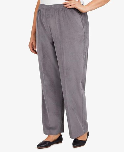 Alfred Dunner Women's Plus Size Classic Regular (Medium) Length Cord Pant in Kuwait